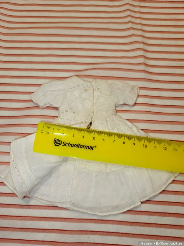 Платье на антикварную или винтажную куклу рост 20 см (фото 8)