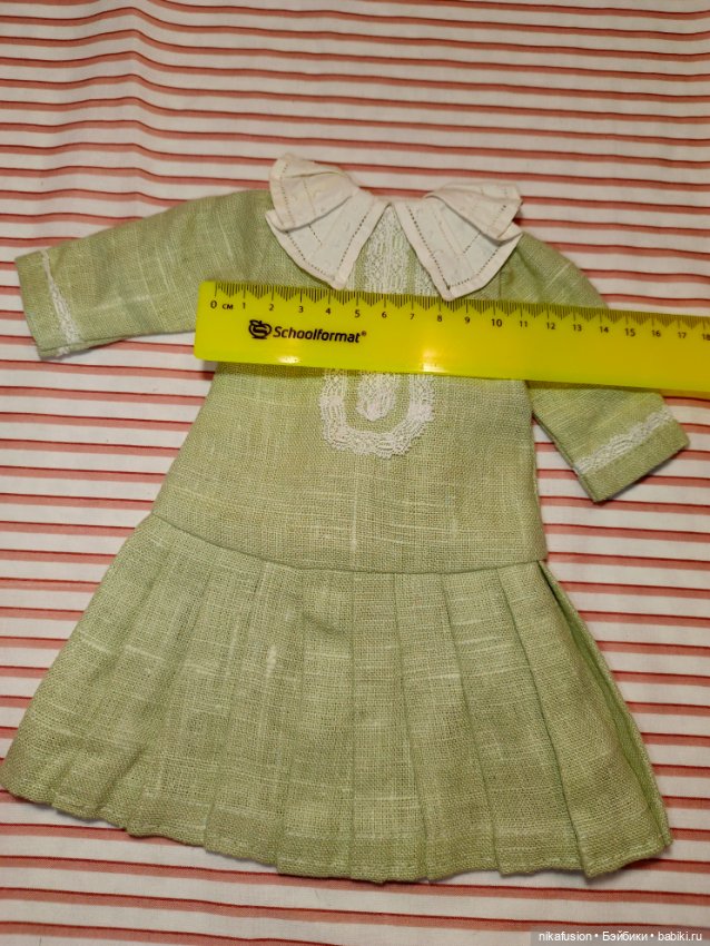 Платье на антикварную или винтажную куклу рост 35-37 см (фото 5)