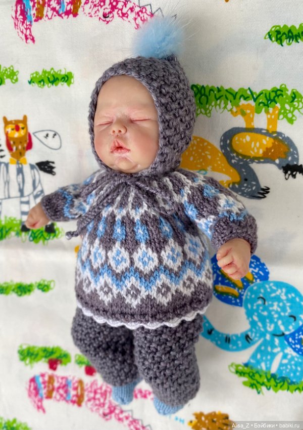 Жаккардовый костюмчик для мини малыша (фото 3)