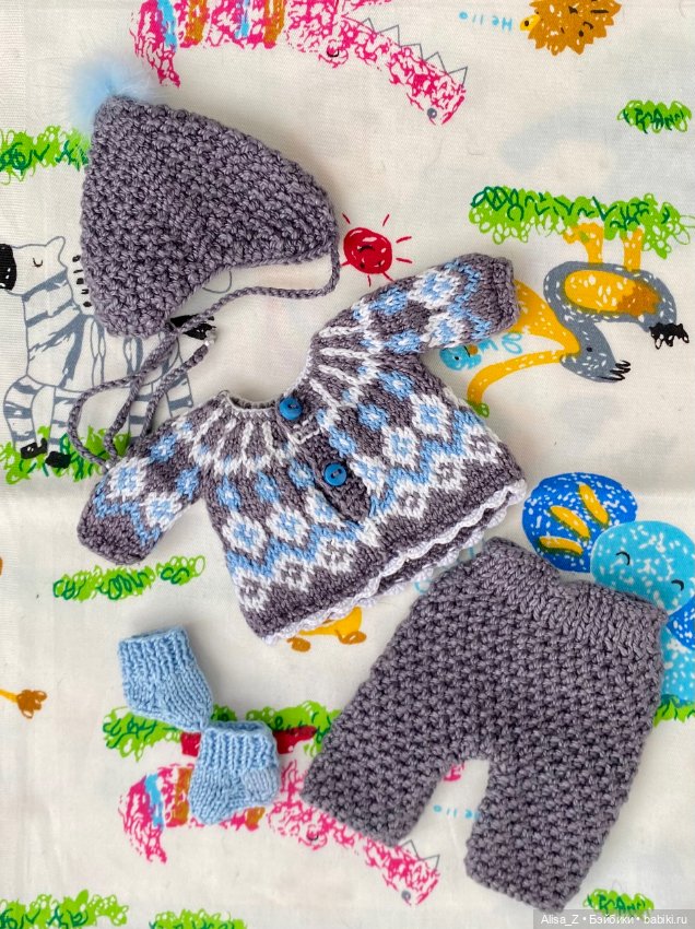 Жаккардовый костюмчик для мини малыша (фото 5)