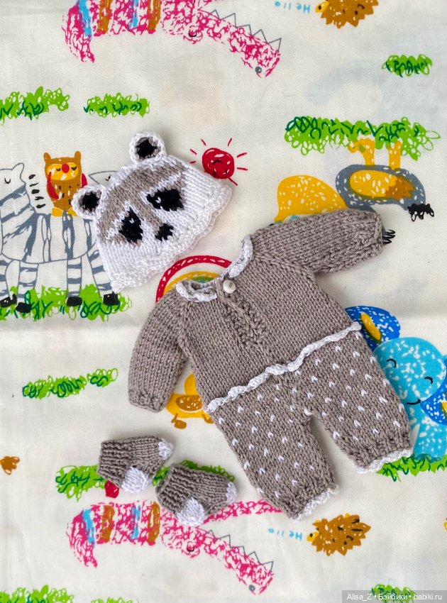 Костюм с енотом для мини малыша (фото 5)