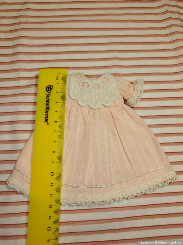 Платье на антикварную или винтажную куклу рост 20-22. см (фото 6)