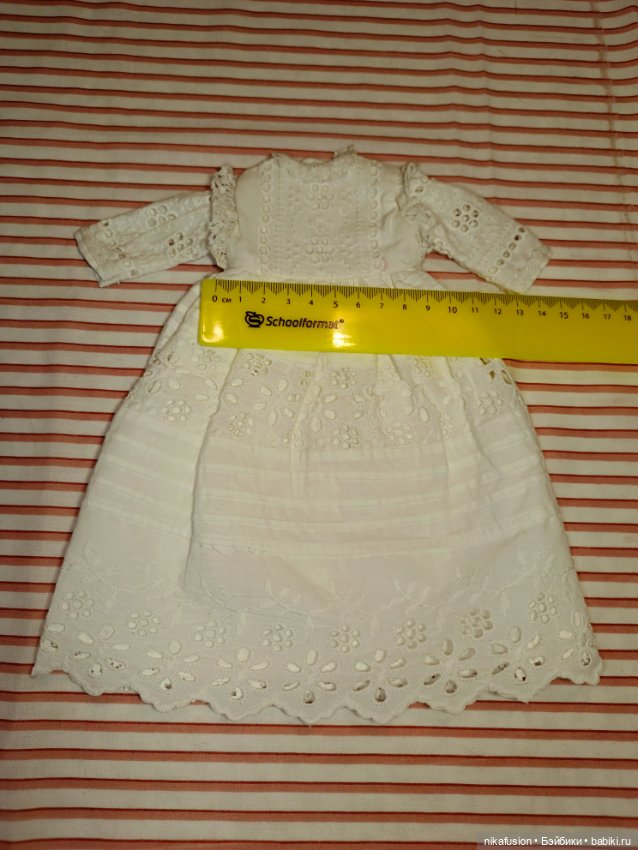 Платье на антикварную или винтажную куклу рост 28-30 см (фото 4)