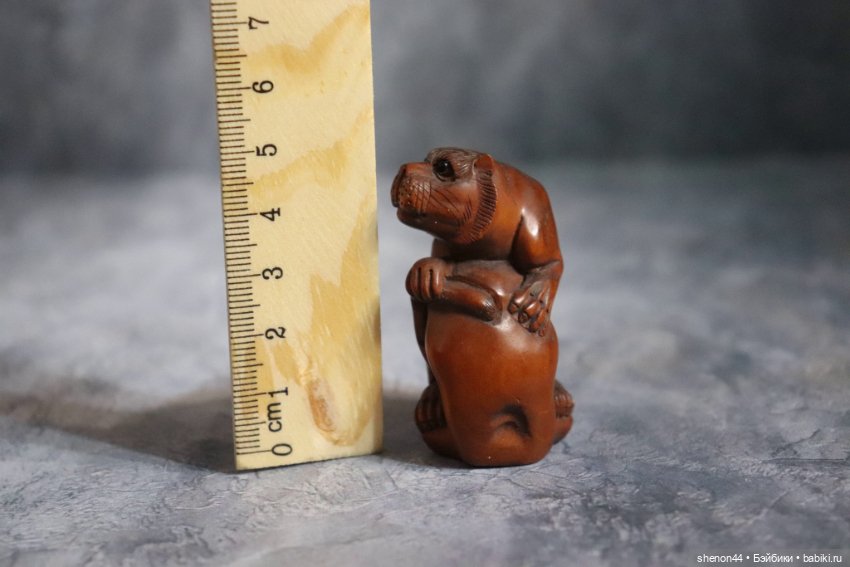 Нэцкэ "Тигр на скале". Винтаж (фото 3)