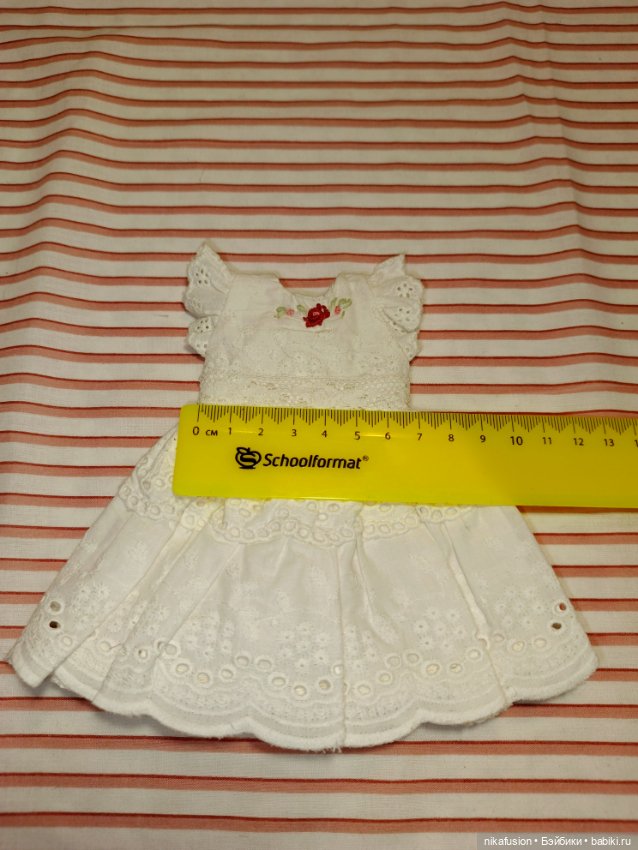 Платье на антикварную или винтажную куклу рост 20-23 см (фото 8)