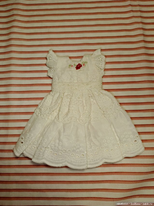 Платье на антикварную или винтажную куклу рост 20-23 см (фото 5)