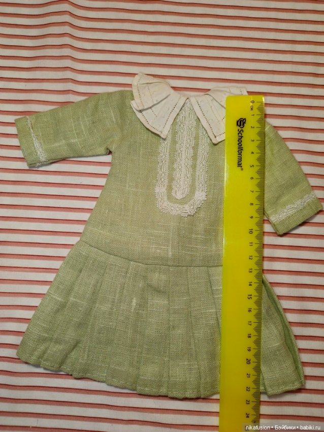 Платье на антикварную или винтажную куклу рост 35-37 см (фото 4)