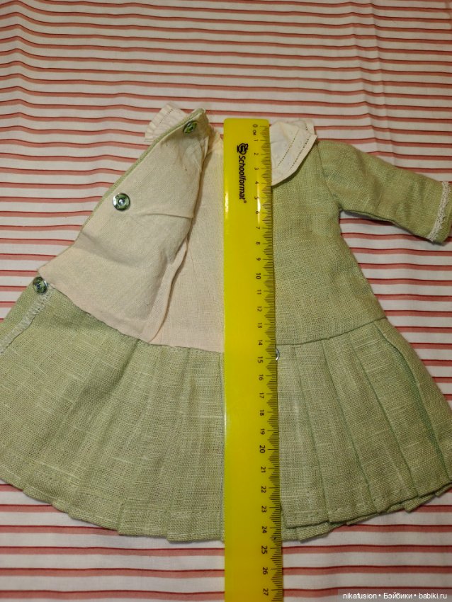 Платье на антикварную или винтажную куклу рост 35-37 см (фото 6)