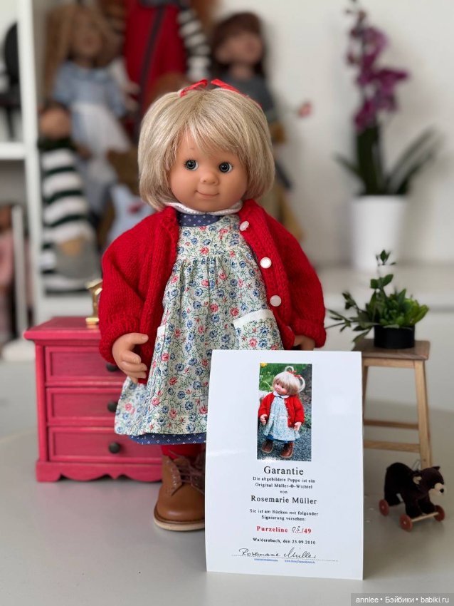 Purzeline студийный вихтель кукла Rosemarie Muller (фото 2)