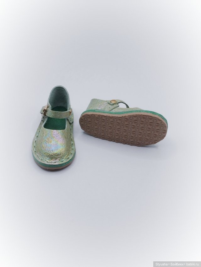 Ruby Red Siblies туфли салатовые радужные, обувь для кукол 31 см (фото 5)