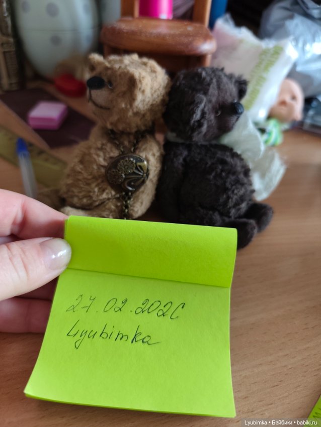 Миниатюрный медведь — Авторские игрушки (фото 7)