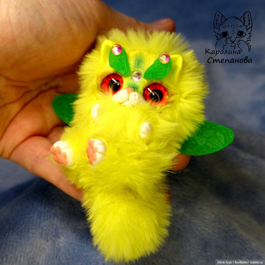 Кото-фея Лимончик — Авторские игрушки (фото 3)