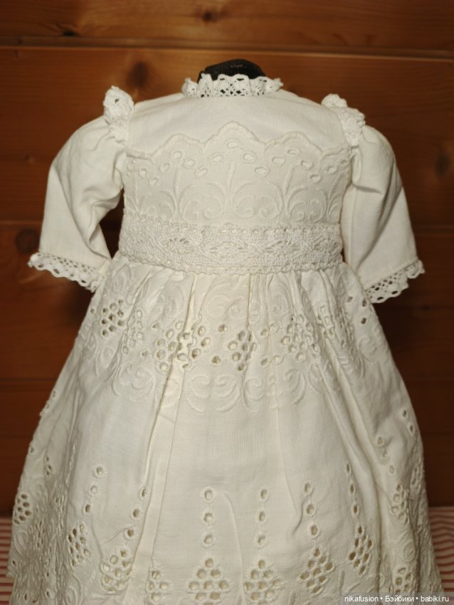 Платье на антикварную или винтажную куклу рост 45 см (фото 7)