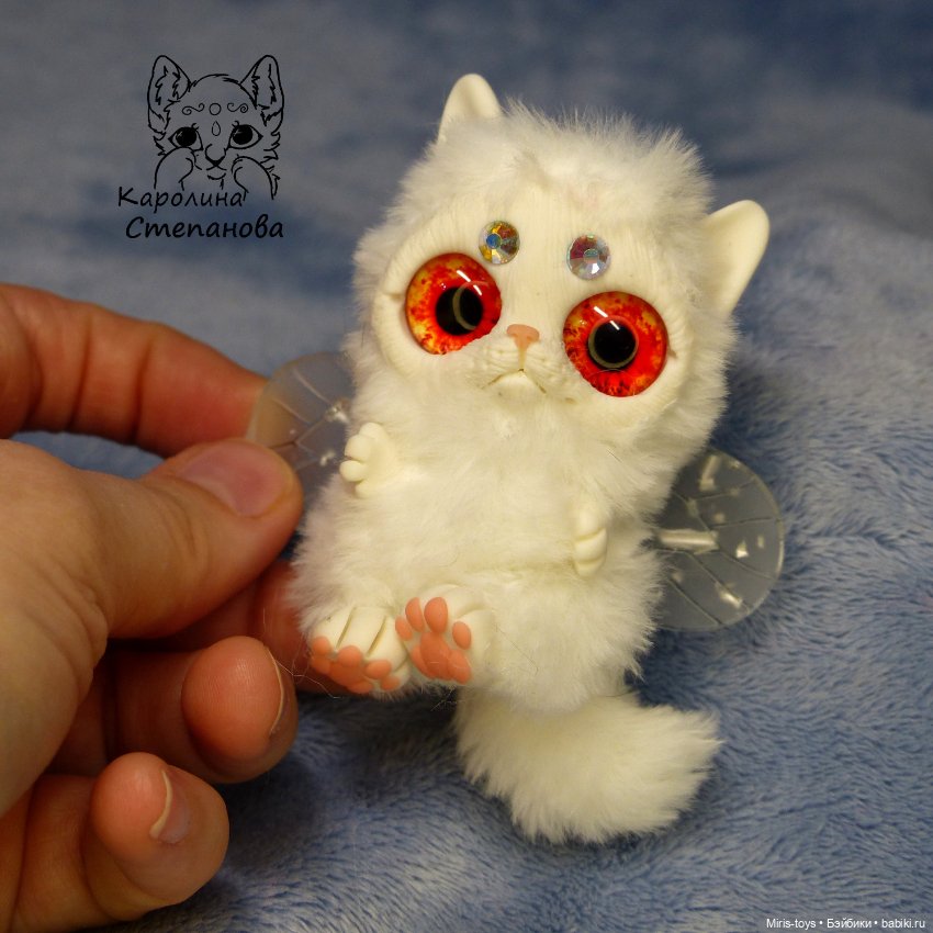 Котокрыл - Котенок с крыльями Беляночка (фото 6)