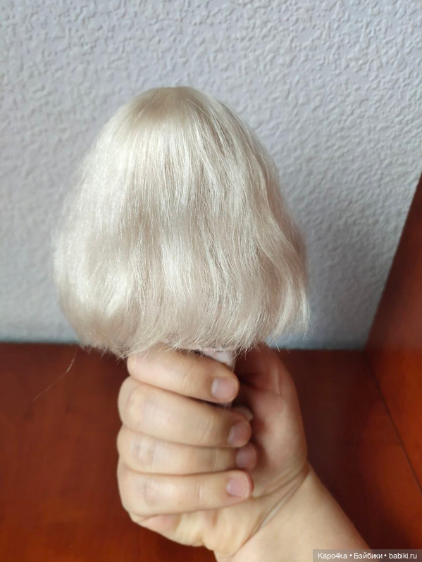 Парик белый на Пукифи PukiFee 5-6" (фото 5)