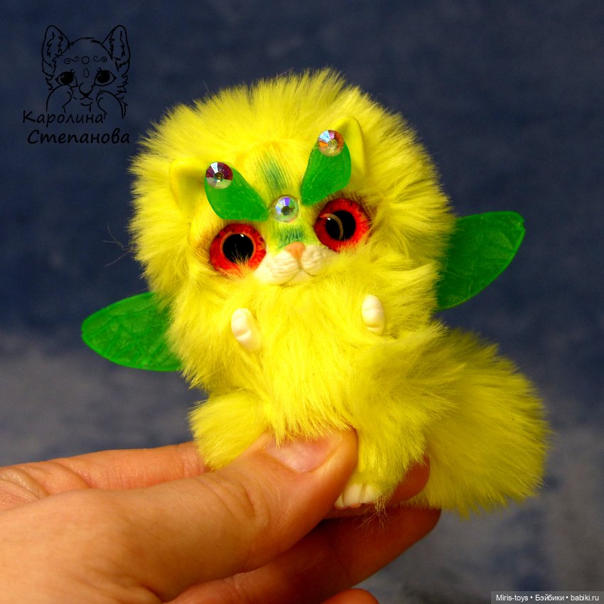 Кото-фея Лимончик — Авторские игрушки (фото 4)