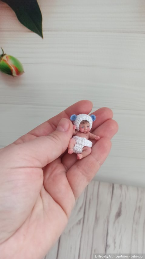 Силиконовый малыш 4 см — Авторские куклы (фото 2)
