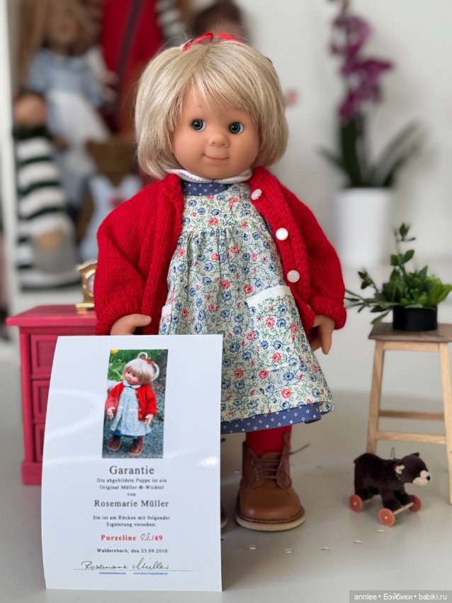 Purzeline студийный вихтель кукла Rosemarie Muller