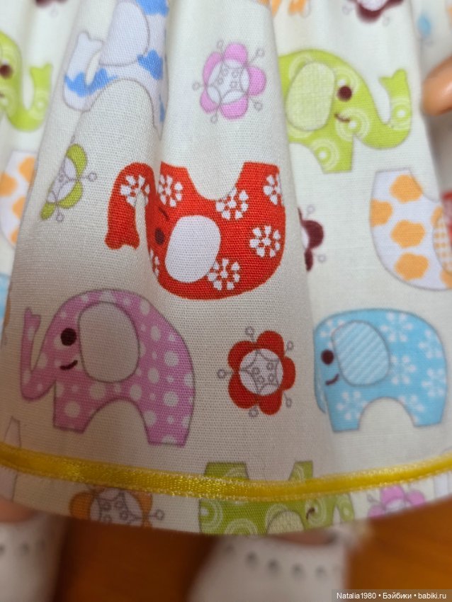 Платье "Слоники" для вихтеля 32 см (фото 3)