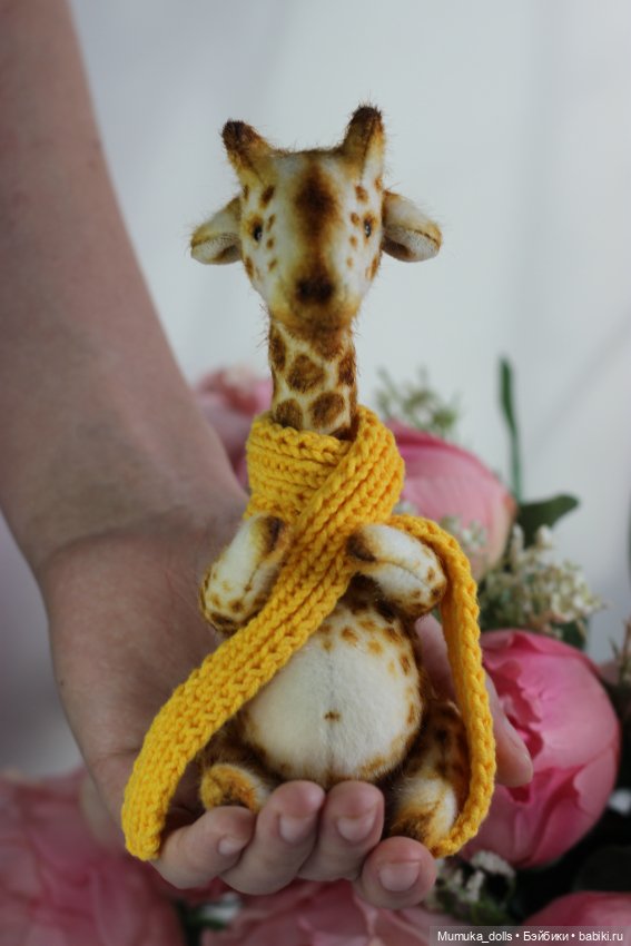 Жираф- авторская игрушка в стиле тедди (фото 3)