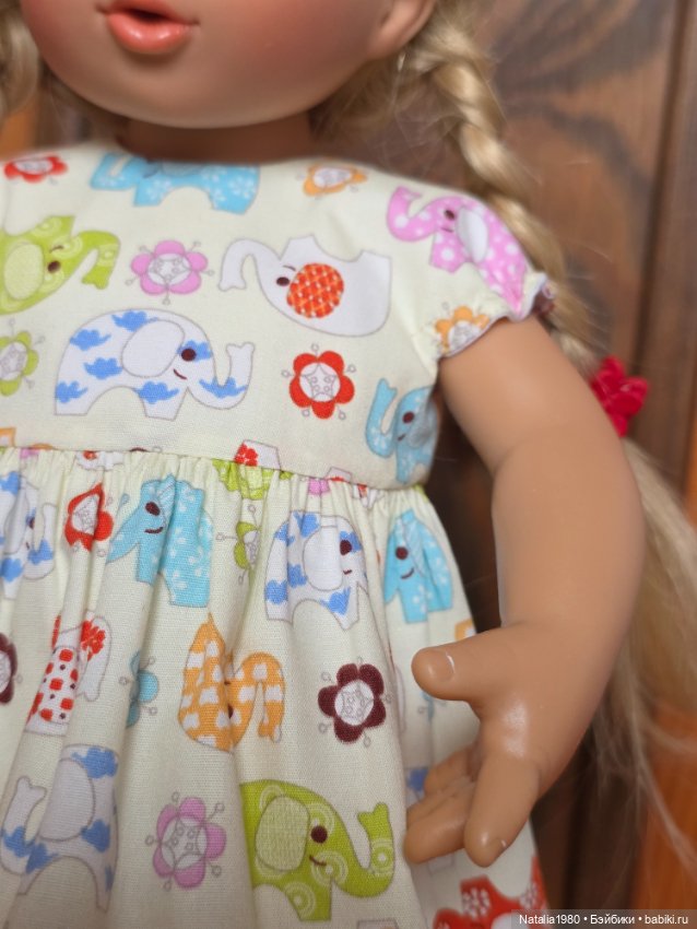 Платье "Слоники" для вихтеля 32 см (фото 4)