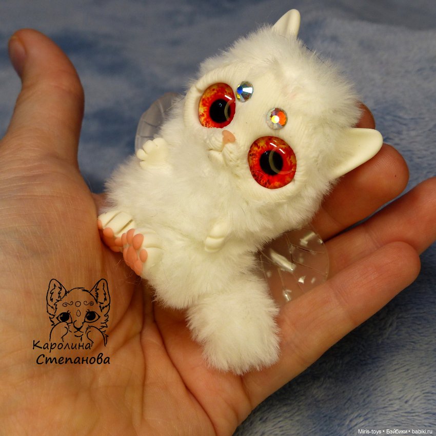 Котокрыл - Котенок с крыльями Беляночка (фото 4)