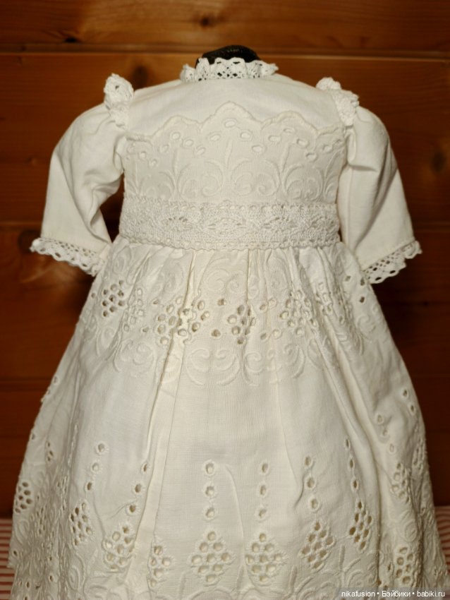 Платье на антикварную или винтажную куклу рост 45 см (фото 3)