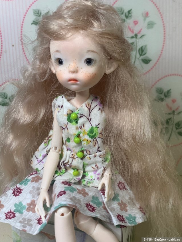 Парик для Landoudou розовый