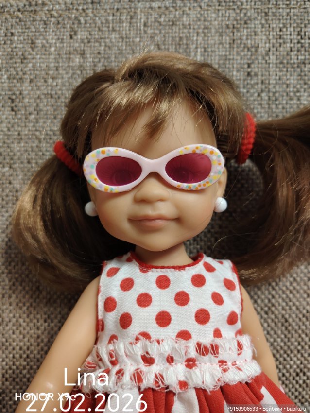 Фирменные очки для кукол Паола рейна