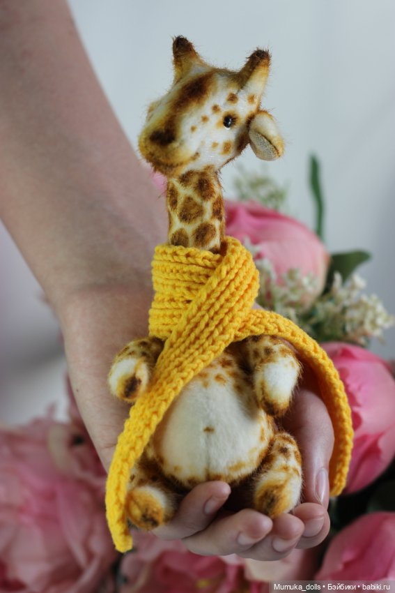 Жираф- авторская игрушка в стиле тедди (фото 5)
