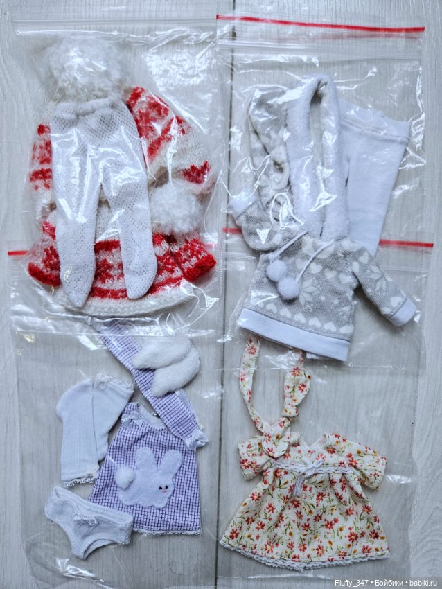 Лот одежды для Pukifee — Одежда для BJD