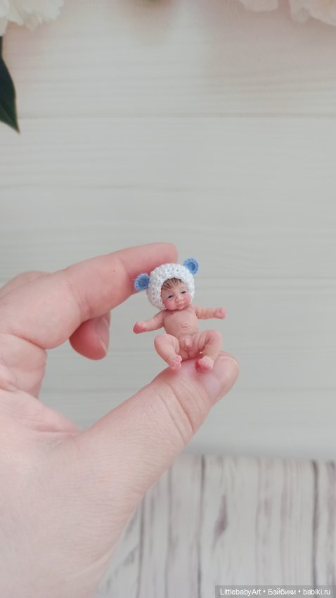 Силиконовый малыш 4 см — Авторские куклы (фото 5)