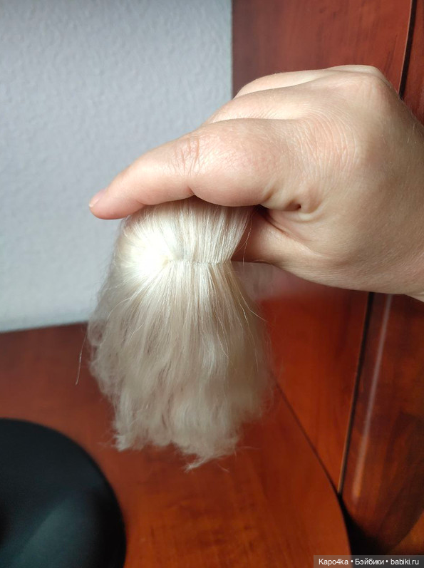 Парик белый на Пукифи PukiFee 5-6" (фото 2)