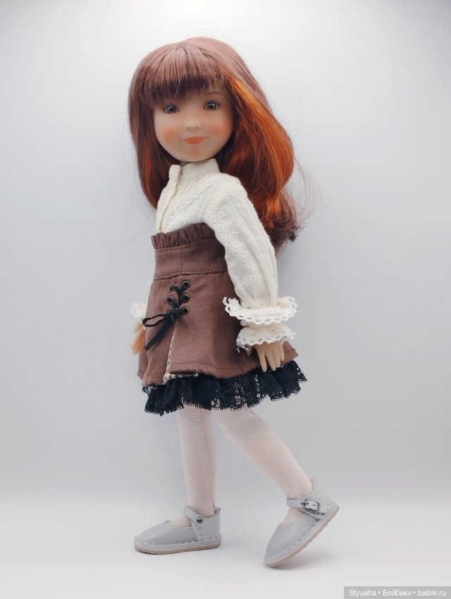 Ruby Red Siblies туфли серые, обувь для кукол 31 см (фото 8)