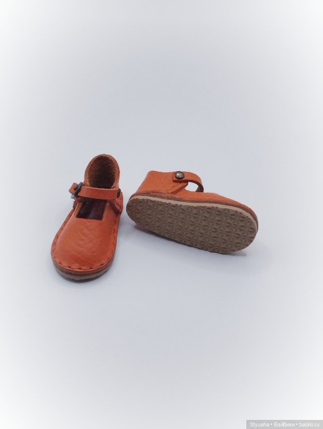 Ruby Red Siblies туфли оранжевые, обувь для кукол 31 см (фото 5)