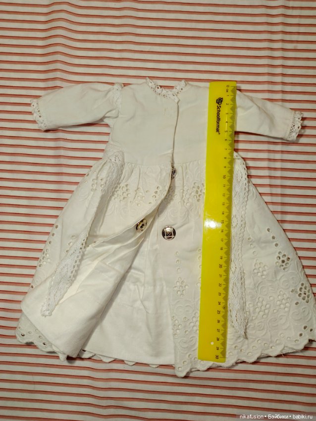 Платье на антикварную или винтажную куклу рост 45 см (фото 6)