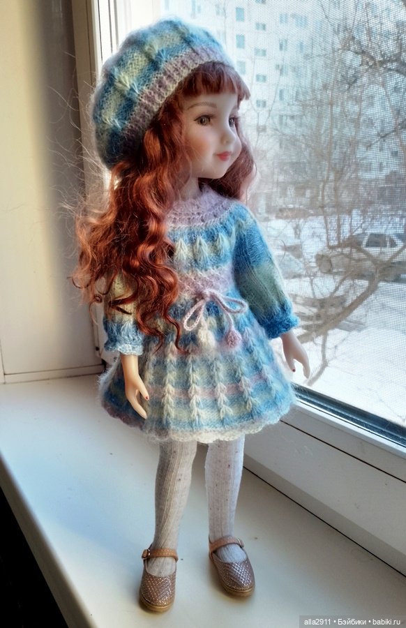 Платье, берет и чулочки для Руби Ред 37 см (фото 6)