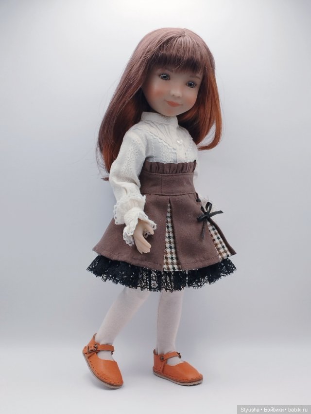 Ruby Red Siblies туфли оранжевые, обувь для кукол 31 см (фото 7)