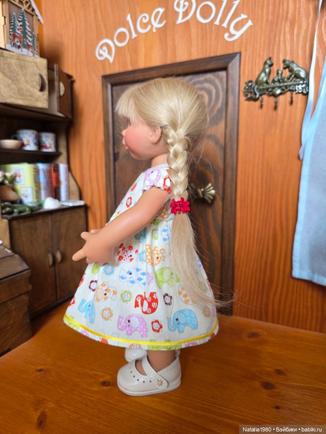 Платье "Слоники" для вихтеля 32 см (фото 5)