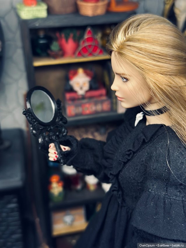 Зеркало на ручке для кукол (фото 3)