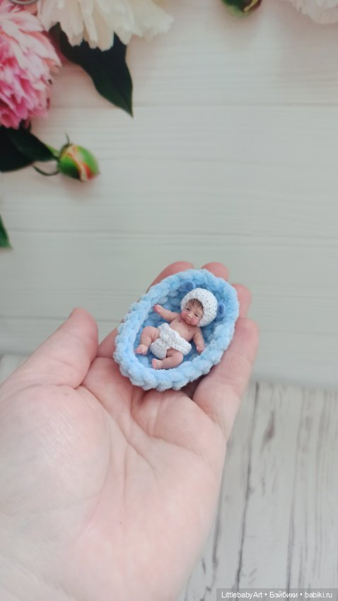 Силиконовый малыш 4 см — Авторские куклы