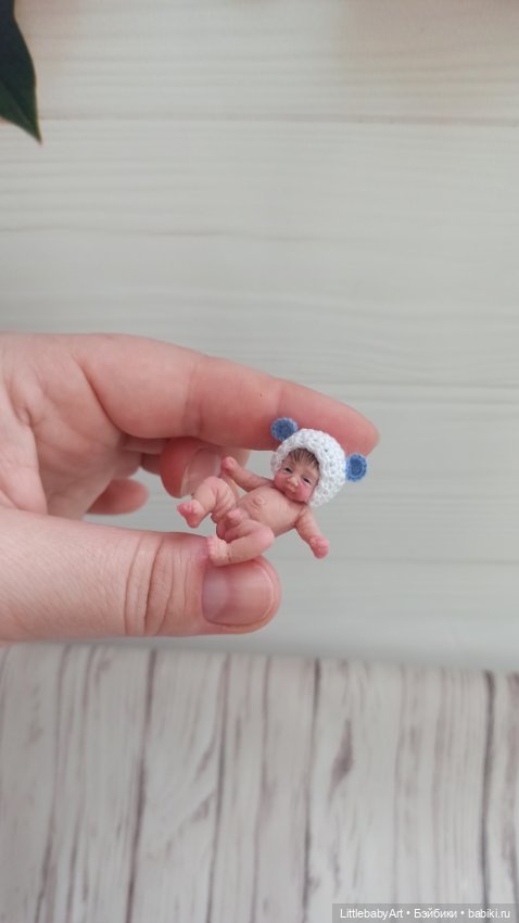 Силиконовый малыш 4 см — Авторские куклы (фото 6)
