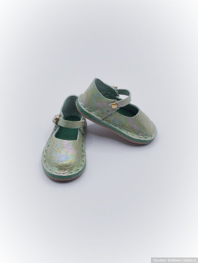 Ruby Red Siblies туфли салатовые радужные, обувь для кукол 31 см (фото 2)
