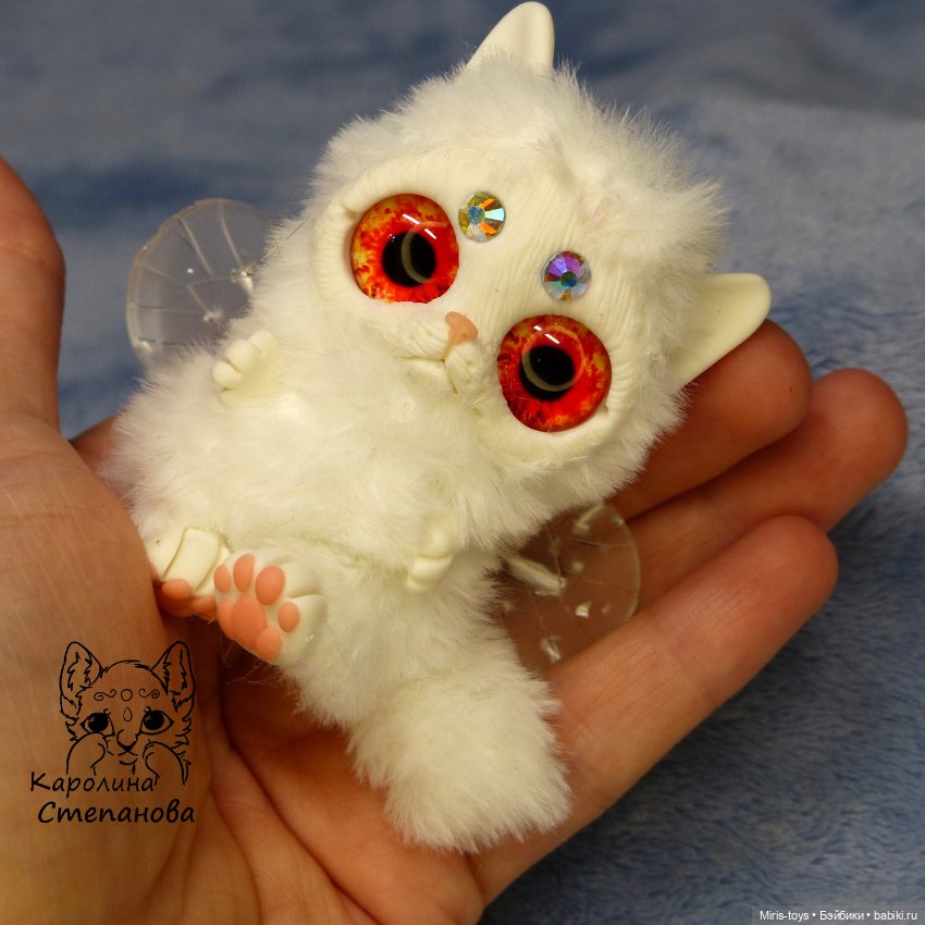 Котокрыл - Котенок с крыльями Беляночка (фото 5)