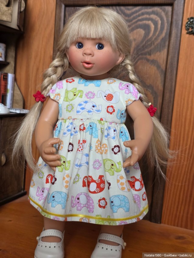 Платье "Слоники" для вихтеля 32 см (фото 2)