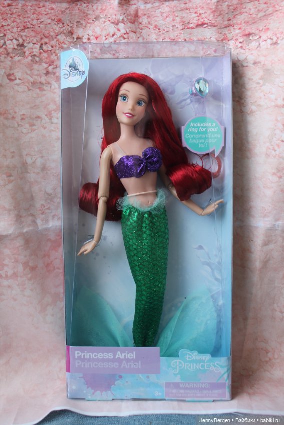 Русалка Ариэль с колечком Дисней Стор НРФБ