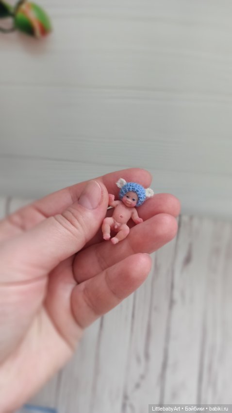 Микро малыш 3 см — Авторские куклы (фото 6)
