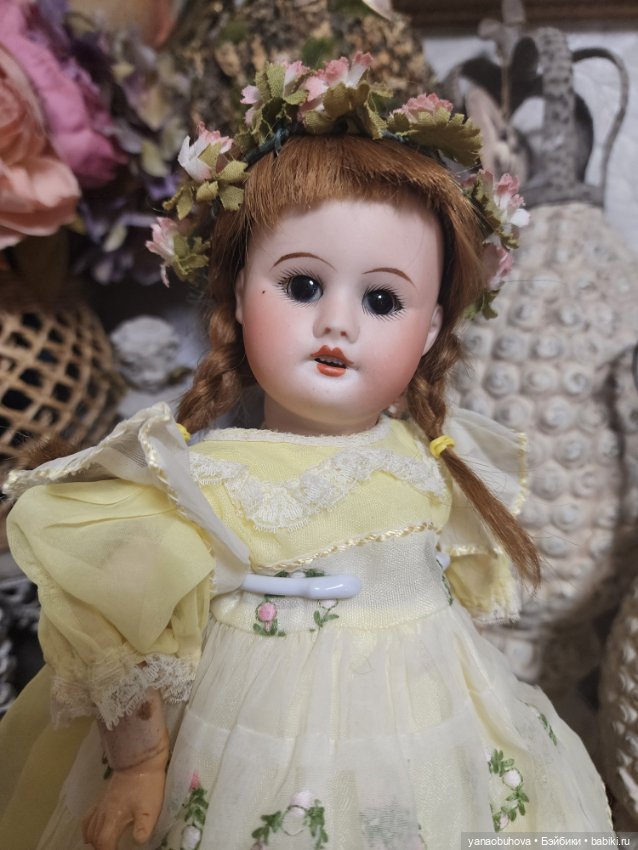 Антикварная французская куколка SFBJ 60, рост 33 см