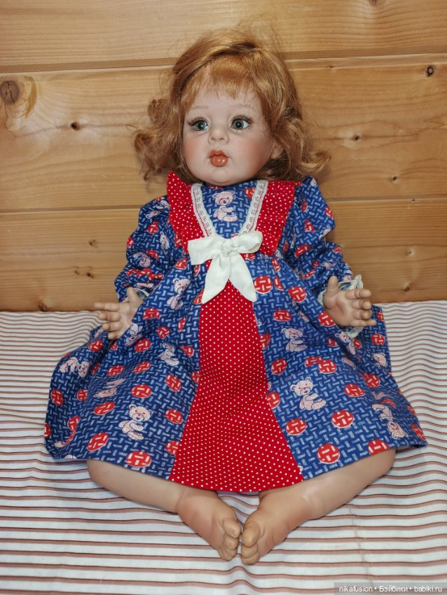 Платье для реборна на рост 60-65 см "Детский сад"