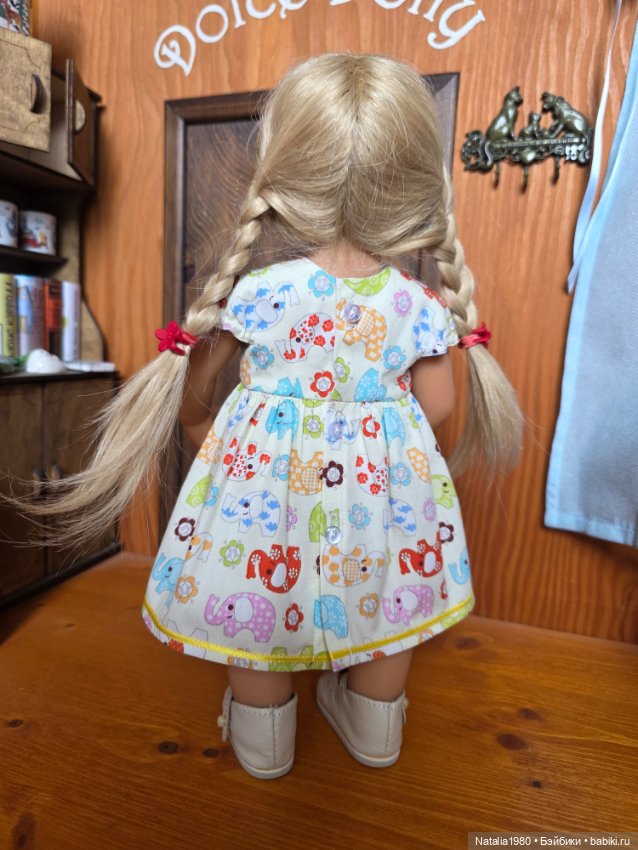 Платье "Слоники" для вихтеля 32 см (фото 6)